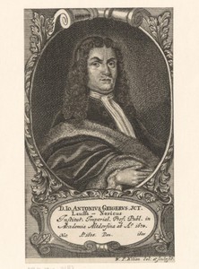 Portret van Johann Anton Geiger