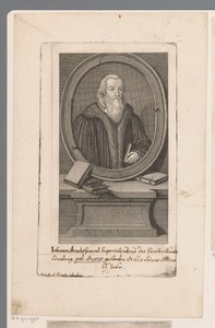 Portret van Johann Arndt op 66-jarige leeftijd