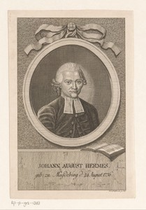 Portret van Johann August Hermes