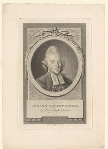 Portret van Johann August Starck