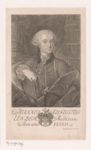 Portret van Johann August Unzer op 42-jarige leeftijd