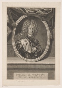 Portret van Johann August von Anhalt-Zerbst
