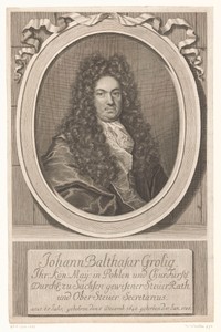 Portret van Johann Balthasar Grolig