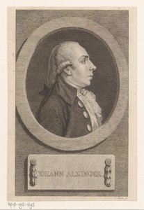 Portret van Johann Baptist Edler von Alxinger