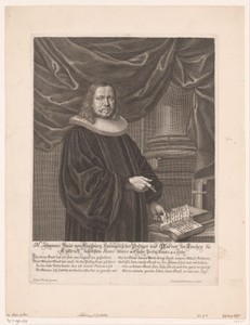 Portret van Johann Baur op 46-jarige leeftijd