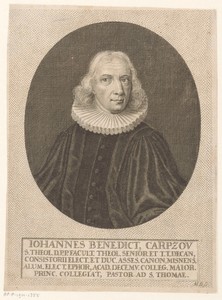 Portret van Johann Benedict Carpzov