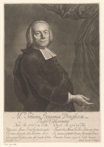 Portret van Johann Benjamin Dragheim