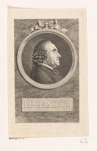 Portret van Johann Bernhard Basedow