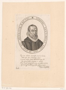 Portret van Johann Buxtorf op 65-jarige leeftijd