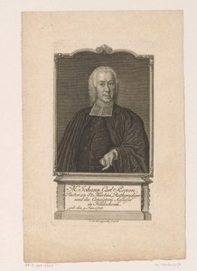 Portret van Johann Carl Koken