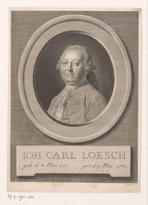 Portret van Johann Carl Loesch