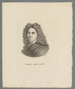 Portret van Johann Carl Loth