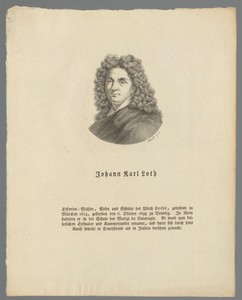 Portret van Johann Carl Loth
