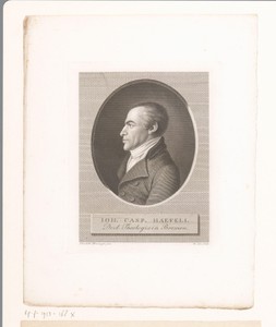 Portret van Johann Caspar Haefeli