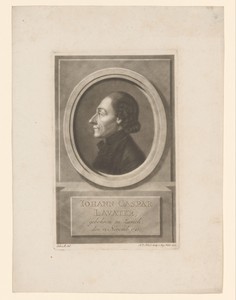 Portret van Johann Caspar Lavater