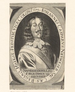 Portret van Johann Caspar Neumeister
