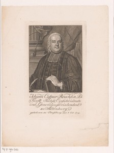 Portret van Johann Caspar Reuchlin