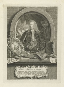 Portret van Johann Christian Cuno