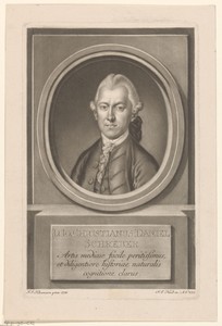 Portret van Johann Christian Daniel Schreber