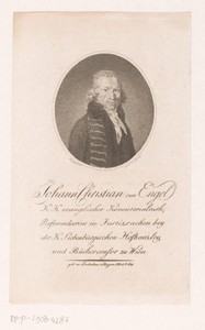 Portret van Johann Christian Engel