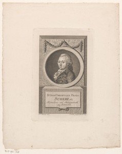 Portret van Johann Christian Friedrich Scherf
