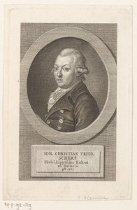 Portret van Johann Christian Friedrich Scherf