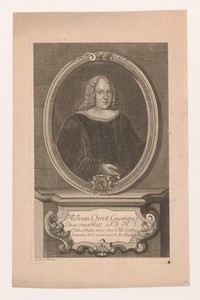 Portret van Johann Christian Gueinz