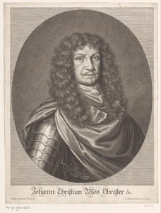Portret van Johann Christian Motz