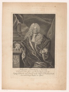 Portret van Johann Christian Nesen