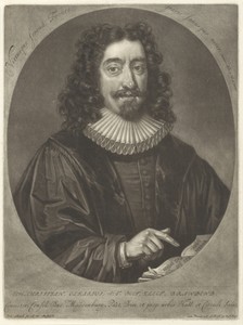 Portret van Johann Christian Olearius
