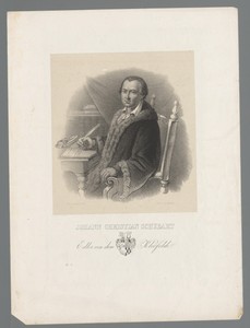 Portret van Johann Christian Schubart