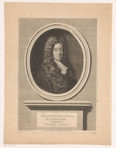 Portret van Johann Christian Schumann