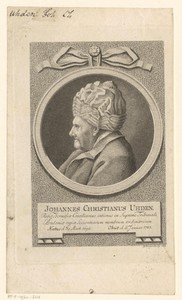 Portret van Johann Christian Uhden
