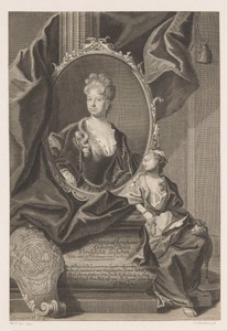 Portret van Johann Christiana Jöcher