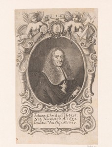 Portret van Johann Christof Hetzer
