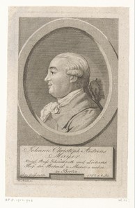 Portret van Johann Christoph Andreas Mayer