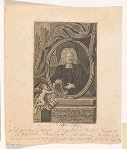 Portret van Johann Christoph Coler