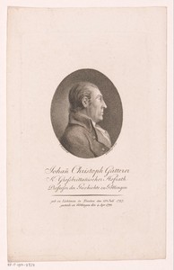 Portret van Johann Christoph Gatterer