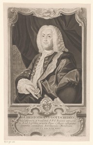 Portret van Johann Christoph Gottsched