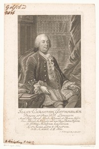 Portret van Johann Christoph Gottsched