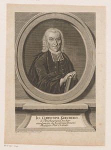 Portret van Johann Christoph Köcher