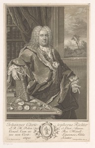 Portret van Johann Christoph Richter