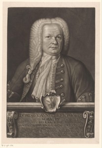 Portret van Johann Christoph Schaupp