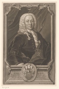 Portret van Johann Christoph Schelhorn
