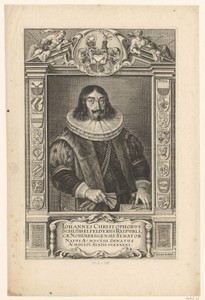 Portret van Johann Christoph Schlüssefelder op 41-jarige leeftijd
