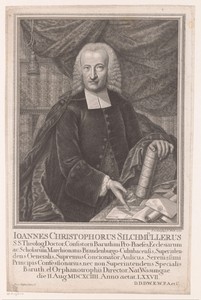 Portret van Johann Christoph Silchmüller