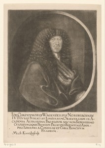 Portret van Johann Christoph Wagenseil