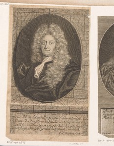 Portret van Johann Christoph Wentzel