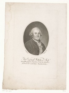 Portret van Johann Christoph Wilhelm von Steck