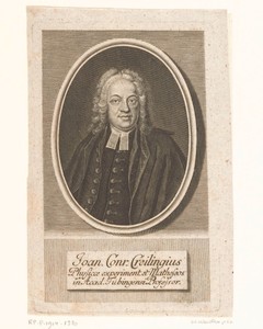 Portret van Johann Conrad Creiling